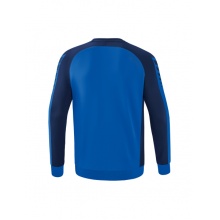 Erima Sport-Langarmshirt Six Wings Sweatshirt (Baumwollmix, funktionell) royalblau/navyblau Herren